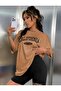 Women's Oversize T-Shirt - Black Biker Leggings - Top and Bottom Set - 4
