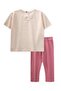 Vazo Printed Tights T-Shirt Set 1-8 Years Ecru - 2