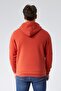 Mooncover Men's Zippered Hooded Sweatshirt with Pockets – Orange - 7