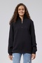 Mooncover Women's Half-Zip Warm Sweatshirt – Black