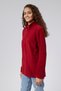 Mooncover Unisex High Collar Fleece Sweatshirt – Standard Fit Burgundy - 3