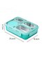 304 Steel Green 950 ml 4 Compartment Student Office Food Container Sefertası Cin864Ys - 5