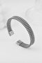 10 Mm. Wicker Handcuffs Design Steel Men's Bracelet Eu23By - 2