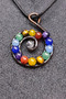 Ipli Natural Stone Wrap 7 Chakra Tree Women's Necklace Em89 - 3