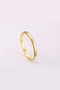 2mm Promise Engagement Gold Rope Cap. Women's Men's Steel Ring Eh23Sr - 2