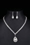 Wedding Engagement Henna Drop Jewelled Necklace Earring Set Eh93