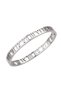 Roman Numeral Gray Steel Women's Bracelet Eu14By