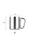 2 Packs of Karamina 180 Ml. Double Layer Steel Camping Cup Cup Cin230 - 6