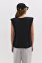 Ripped Detail Zero Sleeve T-Shirt - 6