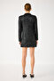 Padded Sequined Mini Jacket Dress - 5