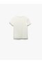 Beading Detail Slim Fit Short Sleeve Crew Neck Viscose T-Shirt - 4