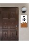 Vertical Metal Composite - Wooden Apartment - Apartment Hotel Office Door Number White - Door No:5 Bes - 3