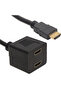 HDMI Male-Hdmi Female X 2 Adapter HDMI Multiplier 30 cm Cable Powermaster - 2