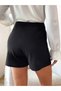 Scuba Fabric Button Detail Shorts Skirt - 6