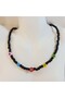 Colorful Evil Eye Bead Necklace – Mini Colorful Evil Eye Bead Choker Necklace - Evil Eye Bead Women's Necklace