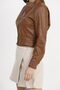 Leather Coat - Tan | |   F0443 - 4