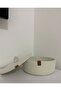 White Flat Lid Multi-Purpose Basket, Decorative Basket, Cotton Basket, Wicker Basket, Rope Basket