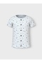 NMFVEMIA AOP SS SLIM TOP