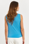 Women's Blue Drawstring Blouse Yz625 - 5