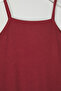 Bordo Halter Yaka Bürümcük Dokulu Kumaş Maxi Boy Örme Büyük Beden Elbise TBBSS25AH00006 - 6