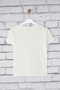 Ekru Geyik Baskılı Fitted/Vücuda Oturan Örme T-Shirt TWOSS25TS00095 - 6