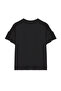 Siyah %100 Pamuk Fırfır Detaylı Basic Bisiklet Yaka Örme T-Shirt TWOSS22TS2429 - 12