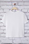 Beyaz Regular Fit Crop Büyük Beden T-shirt TBBSS25BF00061 - 8