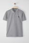 Gri Melanj Regular/Normal Kesim At Nakış Detaylı Polo Yaka T-shirt TMNSS25PO00017 - 7