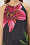 Black Maxi Length Tie-Neck Knitted Stretchy Maxi Dress TWOSS23EL02372 - 6