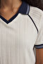 Ekru Regular/Normal Kalıp Polo Yaka Esnek  Örme Bluz TWOSS25BZ00148 - 3