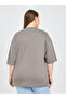 Plus Oversized Embroidered Slogan Drop Shoulder T-Shirt - 4