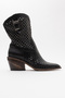 Alkadra Women's Genuine Leather Black Western Boots - 5