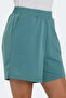 Vikenti Women's Water Green Shorts with Pockets - 3