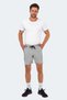 Nazaire in Men's Fitness Gray Shorts with Pockets - 7