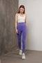 Seamless Acid Wash Push up Gathered Knitted Sports Leggings Missta0896 - 4