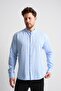 Judge Collar Long Sleeve Men's Linen Shirt - 3