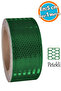 Night Glowing Reflective Adhesive 5 cm Reflective Warning Tape 1 Meter Dark Green Color Strip Tape - 2