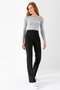 Women's Black High Waist Recovery Flared Leg Palazzo Pants - 5111 - 3