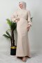 Lavin Crepe Dress Beige - 2