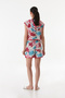 Women's Hooded Shorts Summer Printed Combed Cotton Pajama Set - 5