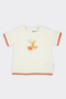 Newborn Printed Short Sleeve Ecru T-Shirt