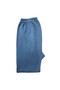 Men's Navy Blue Raised Cotton Cuffed Winter Underwear Tights - 2