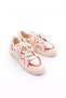 Women's Thick Comfortable Sole Lace-Up Casual Sports Shoes Sneaker Red - 2