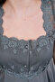 Women's Smoked Lace Summer Special Design Cotton Maternity Maternity Dressing Gown Pajama Set Set - 4