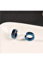 Blue 1 Pair of Personalized Punk Stainless Steel MEN'S Ear Clips - 4