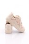 Women's Thick Comfortable Sole Lace-Up Casual Sports Shoes Sneaker Powder - 5