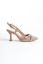 Women's Special Straw Design Cross Helmet Ankle Strap Stiletto Shoes - 2