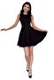 Graduation & prom evening dress - o-neck sleeveless ruffle hem mini dress 165 - 5