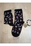 2 Pairs Black(Unseam) White(Unseam) Women's Socks Polka Dot Heart College Cotton Silvery Socks 36-40 - 6