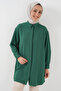 Women's Long Shirt Tunic 5945 - Emerald Green - 3